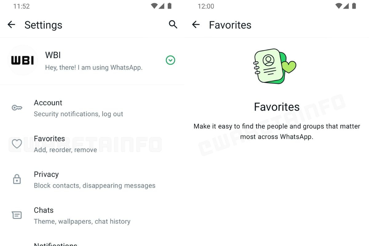 whatsapp for android may reportedly get a new favorites tab for adding contacts to speed dial